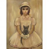 KEANE Margaret D. H. Girl With Kitten KEANE Margaret D. H. Girl With Kitten
