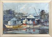 KEATING Tom A Boatyard At Kew KEATING Tom A Boatyard At Kew