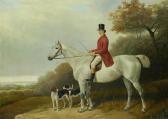 KEELING E.J. Horseman With His Hounds In A Landscape KEELING E.J. Horseman With His Hounds In A Landscape