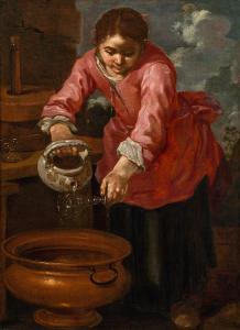Bernhard Keil - A Young Woman Washing A Glass