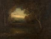 KEITH William Wooded Landscape With Pond And Cattle KEITH William Wooded Landscape With Pond And Cattle
