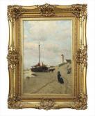 KEITH William Castle Unloading A Barque On A Beach KEITH William Castle Unloading A Barque On A Beach
