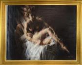 KELLY Francis Robert Seated Female Nude KELLY Francis Robert Seated Female Nude