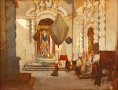 KERR-LAWSON James The Piazza, Taormina; And Village By A River KERR-LAWSON James The Piazza, Taormina; And Village By A River