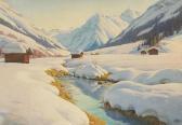 KESSLER Carl Winter Landscape Near Klosters KESSLER Carl Winter Landscape Near Klosters