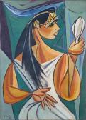 KEYT George Girl With Mirror KEYT George Girl With Mirror