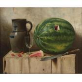 KING Albert F. Still Life With Watermelon, Jug, And Knife KING Albert F. Still Life With Watermelon, Jug, And Knife