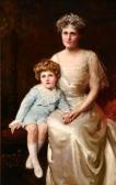 KING Frank Portrait Of A Mother And Young Boy KING Frank Portrait Of A Mother And Young Boy