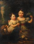 KING John Portrait Of Two Children KING John Portrait Of Two Children