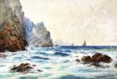KING William J. Fishing Boats Off A Rocky Shore KING William J. Fishing Boats Off A Rocky Shore