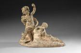 KINSBURGER Sylvain Faune Et Putto KINSBURGER Sylvain Faune Et Putto