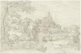 KIRCHNER Johann Jakob Waldig Hügellandschaft Mit Einer Burg KIRCHNER Johann Jakob Waldig Hügellandschaft Mit Einer Burg