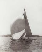 KIRCK OF COWES The 6 Meter Jill Under Spinnaker KIRCK OF COWES The 6 Meter Jill Under Spinnaker
