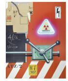 KLASEN Peter Manette Radioactif Atz/2 - Rouge KLASEN Peter Manette Radioactif Atz/2 - Rouge