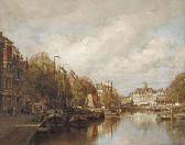 KLINKENBERG Johannes Christiaan A View Of The Leuvehaven KLINKENBERG Johannes Christiaan A View Of The Leuvehaven