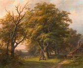 KLOMBECK Johann Bernard Forest Landscape With Herdsman KLOMBECK Johann Bernard Forest Landscape With Herdsman