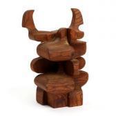 Knapp E. John Organic Shaped Redwood Sculpture Knapp E. John Organic Shaped Redwood Sculpture