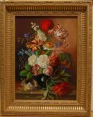 KNAPP F.O. "blumenstillleben Mit Vogelnest" KNAPP F.O. "blumenstillleben Mit Vogelnest"