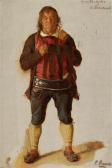 KNAUS Ludwig Portrait Of Georg Lanthaler, St. Leonhard KNAUS Ludwig Portrait Of Georg Lanthaler, St. Leonhard