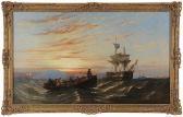 KNELL William Adolphus Rowing Out To The Ship KNELL William Adolphus Rowing Out To The Ship