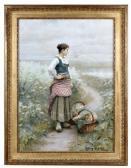 KNIGHT Daniel Ridgway Maraîchère Au Dessus De La Seine KNIGHT Daniel Ridgway Maraîchère Au Dessus De La Seine