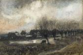 KNIGHT John Baverstock A Set Of Four Pastoral Landscapes KNIGHT John Baverstock A Set Of Four Pastoral Landscapes