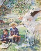 KNIGHT Laura Children In The Flower Garden KNIGHT Laura Children In The Flower Garden