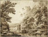 KOBELL Franz Innocenz Flußlandschaft Mit Ruinencapriccio KOBELL Franz Innocenz Flußlandschaft Mit Ruinencapriccio