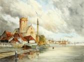 KOEKKOEK Hermanus II On The Maus & Zaandam Dutch Landscapes With Figures & Boats KOEKKOEK Hermanus II On The Maus & Zaandam Dutch Landscapes With Figures & Boats