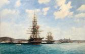 KOERNER Jean Jules Navires En Rade De Toulon KOERNER Jean Jules Navires En Rade De Toulon