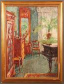KOHLSCHUTTER Paula Interior View Of Music Room In The Biedermeier Taste KOHLSCHUTTER Paula Interior View Of Music Room In The Biedermeier Taste