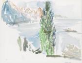KOKOSCHKA Oskar Genfer See Landschaft KOKOSCHKA Oskar Genfer See Landschaft