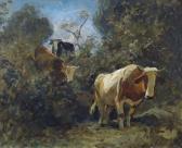 KOLLER Rudolf Johann Landschaft Mit Kühen KOLLER Rudolf Johann Landschaft Mit Kühen