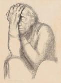 KOLLWITZ Kathe Nachdenkende Frau (thinking Woman) KOLLWITZ Kathe Nachdenkende Frau (thinking Woman)