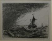 KOMJATI Julius Sailing Boat In Rough Seas KOMJATI Julius Sailing Boat In Rough Seas