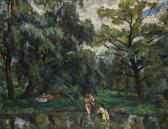 KONCHALOVSKY Piotr Petrovich Women Bathing Under The Willows KONCHALOVSKY Piotr Petrovich Women Bathing Under The Willows