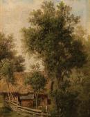 konstantinovich klodt von jurgensburg baron mikhail Summer Landscape With Barn konstantinovich klodt von jurgensburg baron mikhail Summer Landscape With Barn