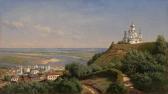 konstantinovich klodt von jurgensburg baron mikhail View Of Kiev From The Muraviev Gardens konstantinovich klodt von jurgensburg baron mikhail View Of Kiev From The Muraviev Gardens
