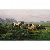 KOOPER Ary Cornelis Cattle In A Landscape KOOPER Ary Cornelis Cattle In A Landscape