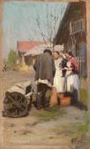 KORINE Alexei Michailovich Meeting In A Village Street KORINE Alexei Michailovich Meeting In A Village Street