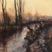 KOROCHANSKY Michel Washer Women At A Stream KOROCHANSKY Michel Washer Women At A Stream