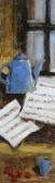 KOROL Ludmila Still Life With Music Sheets And Coffee Pot KOROL Ludmila Still Life With Music Sheets And Coffee Pot