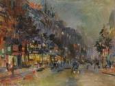 KOROVIN Konstantin Alexandrovitch Nächtliche Strassenimpression In Paris KOROVIN Konstantin Alexandrovitch Nächtliche Strassenimpression In Paris