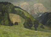 KORTHAUS Carl Adolf Sommerlandschaft Mit Blick Auf Den Hohen Göll KORTHAUS Carl Adolf Sommerlandschaft Mit Blick Auf Den Hohen Göll