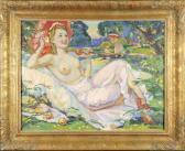 KOSVANEC Vlastimil Femme À L'ombrelle KOSVANEC Vlastimil Femme À L'ombrelle