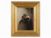 KOTSCHENREITER G. Hugo Pipe Smoker And Girl KOTSCHENREITER G. Hugo Pipe Smoker And Girl