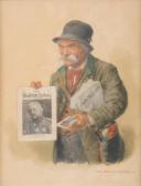 KRÄMER Peter II Der Zeitungsverkäufer Mit Der 'berliner Illustrirten Zeitung' Un KRÄMER Peter II Der Zeitungsverkäufer Mit Der 'berliner Illustrirten Zeitung' Un