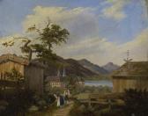 KRöBER Tobias Bauernpaar Vor Kloster Tegernsee KRöBER Tobias Bauernpaar Vor Kloster Tegernsee