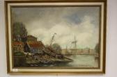 KRANENBURG Hendrik Cornelis Werf Aan Stadsrand KRANENBURG Hendrik Cornelis Werf Aan Stadsrand