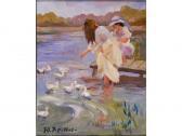 KRATOV Y. Jeunes Femmes Au Bord De L Eau KRATOV Y. Jeunes Femmes Au Bord De L Eau